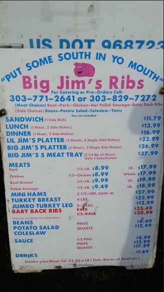 Big Jim's Ribs review - Home In Parker Colorado